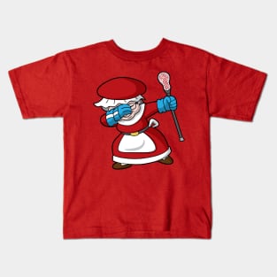 Lacrosse LAX Mrs Claus Christmas Kids T-Shirt